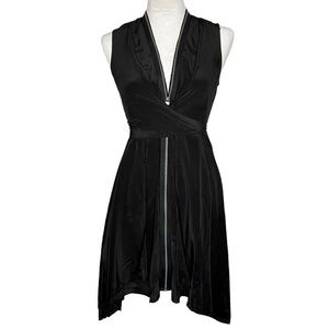 All Saints Black Jayda Silk Dress